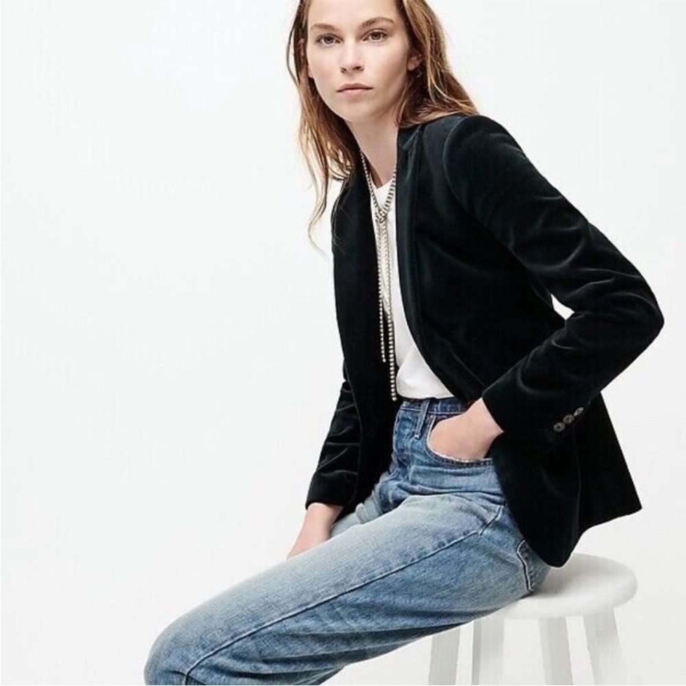 J.Crew Velvet Parke Blazer Size 12 in Velvet